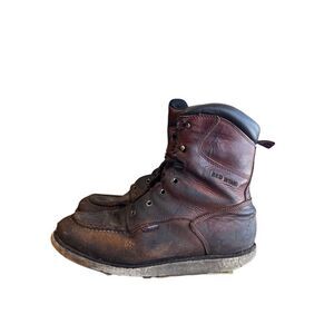 Red Wing Shoes Size 11.5 Style 411 TRACTION TRED MEN'S 8-INCH WATERPROOF SOFT TO